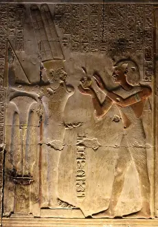 Carved Prints: Abydos, one of the oldest cities of ancient Egypt; King Seti I