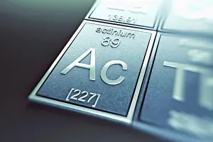 Metallic Prints: Actinium (Chemical Element)
