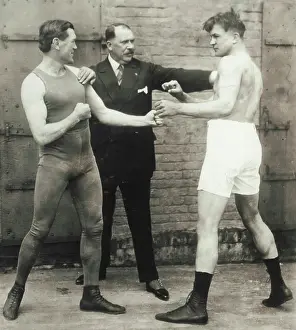 1937 Prints: Ad Wolgast & Battling Nelson. March 14, 1937. Apx. 1916