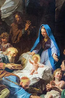 Period Costume Prints: Detail of Adoration of the Magi; about 1700-1710; Oil on canvas Jean Jouvenet; French; 1644-1717
