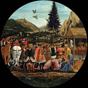 Madonna Prints: The Adoration of the Magi (Medici Tondo) by Veneziano