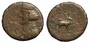 Deer Prints: ﻿AE. Orodes II (król Partii ; 57-37 p.n.e.), ruler