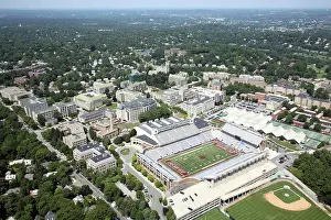 Campus Prints: Aerial of Boston College campus and stadium