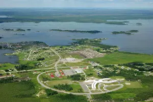 Norway Prints: aerial, Norway House, Manitoba, Canada