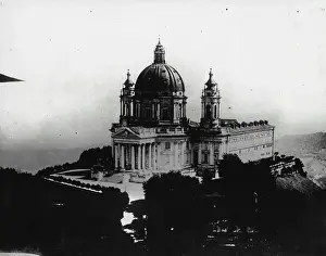 Basilica Prints: An aerial photograph of the Basilica di Superga