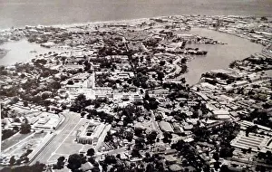 Aerial Photograph Prints: Aerial photograph of British Ceylon