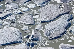 Glacier Prints: Aerial photography over the Bridge River Glacier in the South Cariboo Chilcotin region of British Columbia Canada