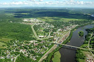 Richmond Prints: aerial, Richmond, Québec