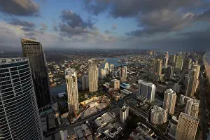 Weather Prints: Aerial of storm clouds gathering over Surfers Paradise district on the Gold Coast