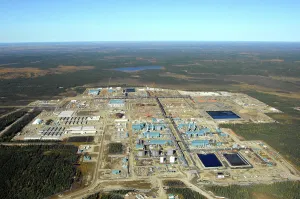 Manufacturing Plant Prints: aerial, Suncor Energy Firebag in situ oil sands plant Fort MacKay, Alberta