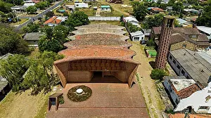 Unesco Prints: Aerial of the Unesco world heritage site