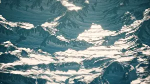 2020 Prints: Aerial view of the Alps mountains in snow Aerial view of the Alps mountains in snow Copyright: xZoonar