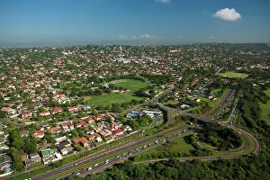 Aerial Photo Prints: Aerial view of the M4 highway at Durban North. KwaZulu Natal. South Africa