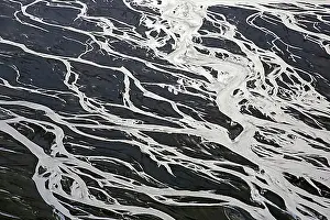 Top Down Prints: Aerial view over the Markarfljot river delta