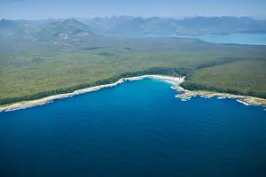 Traveling Prints: Aerial View North West Coast Vancouver Island British Columbia Canada