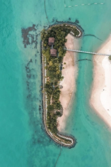 Shapes Prints: Aerial View of Palawan Island in the Southern Islands in Singapore