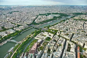 Vista Prints: aerial view of river Seine