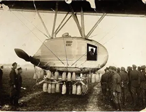 Blackwhite Prints: Aeronautic Machine by Otsup, Pyotr Adolfovich (1883-1963)/Russian State Film and Photo Archive