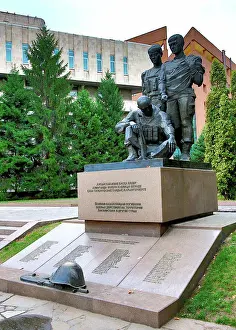Human Representation Prints: Afghanistan War Memorial in Panfilov Park, Almaty, Kazakhstan