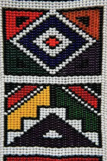Shapes Prints: Africa, South Africa. Traditional beaded art