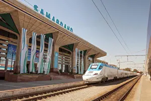 Stationary Prints: Afrosiyob Samarkand to Tashkent fast train