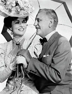1948 Prints: Agnes Moorehead, Frank Morgan, on-set of the Film, 'Summer Holiday', MGM, 1948