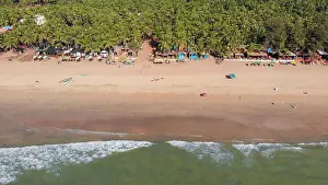 Best Prints: Agonda Beach aerial drone view