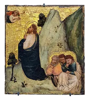 Angel Prints: The Agony in the Garden; about 1320; Egg tempera on wood panel Unknown Artist; Florence