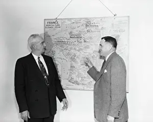 Agricultural Mission Presents Report on France. Photographs of Marshall Plan Programs, Exhibits, and Personnel