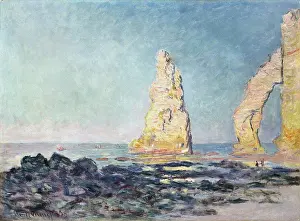 Countries Prints: Aiguille D'etretat, Maree Basse 1883 Monet