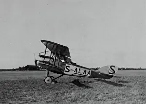 Airplane FVM 18 on an airfield at Malmen