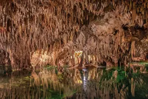 Limestone Prints: Aktun Chen nature park cave, Riviera Maya, Mexico