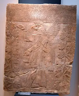 Palace Prints: Alabaster relief used to decorate the walls of the palace of Ashurnasirpal II in Nimrud