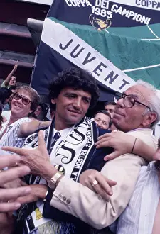 Championship Prints: Alessandro altobelli, spillo, juventus, coppa dei campioni 1985
