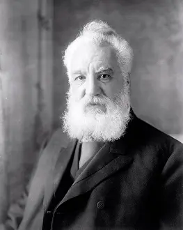 Archives Prints: Alexander Graham Bell, inventor of the Telephone circa 1905-1922 - Alexander Graham Bell portrait
