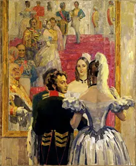 Tuxedo Prints: Alexander Pushkin at ball, Russia