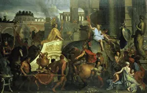 Daretobe Prints: Alexander's Entrance into Babylon (Entree d'Alexandre dans Babylone) Charles Le Brun (1619-1690/French)