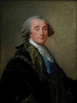 Formal Prints: Alexandre Charles Emmanuel de Crussol-Florensac (1747-1815) by Elisabeth Louise Vigee Le Brun (Paris 1755-1842 Paris)