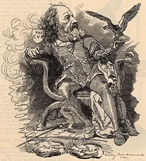 Cartoon Prints: Alfred the Great: Alfred Tennyson