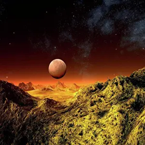 Extraterrestrial Prints: Alien planet, artwork
