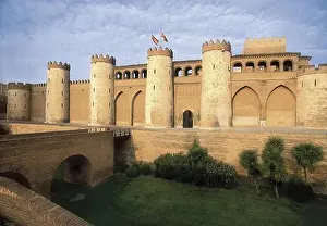 Middle Ages Prints: Aljaferia Palace. 11th c. SPAIN