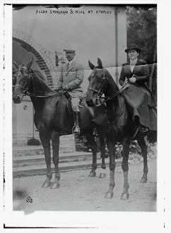 World War Prints: Allan Stoneham and wife at Etaples