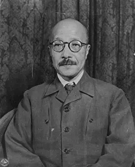 1947 Prints: Alleged Major Japanese War Criminal -- Hideki Tojo