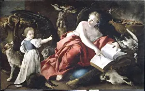 Genoa Prints: An Allegory 1710-20 Domenico Guidobono Italian The fantastical subject of this painting has eluded scholars
