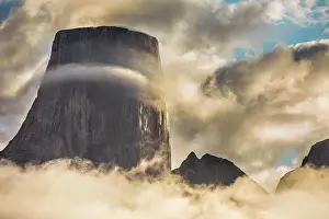 Hike Prints: Alpenglow on Mount Asgard, Baffin Island