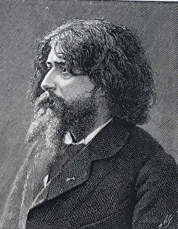 Writer Prints: Alphonse Daudet (1840-1897). French poet