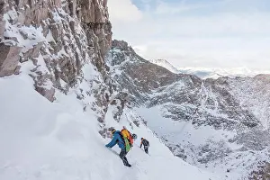 alpine mountaineering Longs Peak in Colorado