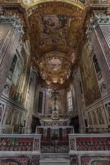 Genoa Prints: Side altar in the Basilica della Santissima Annunziata del Vastato