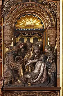 Altar of the Cross in the south choir, Antwerp around 1550, Lamentation, St. St. Saint