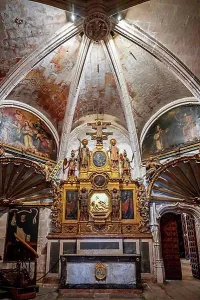 Gothic Prints: Side altar, interior view, Palma Cathedral, Palma de Majorca, Spain, Europe